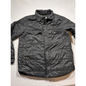 Old Navy Men's Black Quilted Water Resistant Shirt Jacket Size Medium